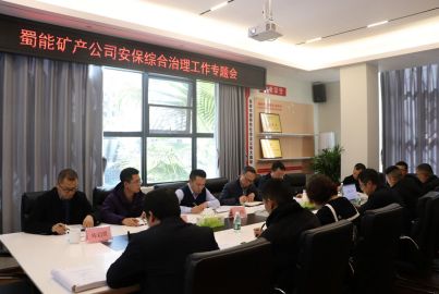 蜀能矿产召开安保综合治理工作专题会