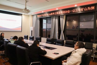 蜀能矿产召开矿山三维建模软件培训会