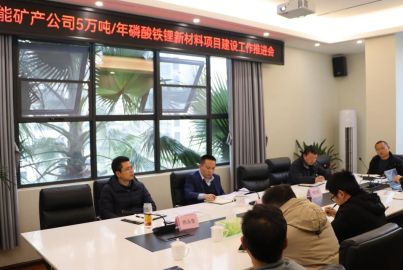蜀能矿产召开磷酸铁锂项目建设工作推进会