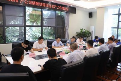 蜀能矿产公司召开磷酸铁锂项目试产工作推进会
