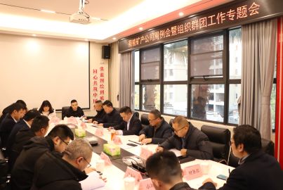 蜀能矿产召开周例会暨组织群团工作专题会