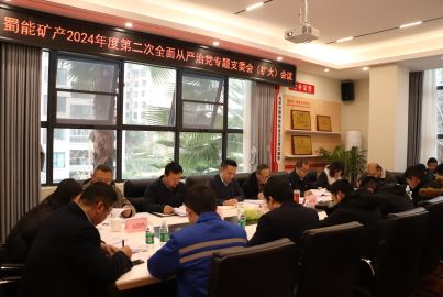 蜀能矿产召开2024年度第二次全面从严治党专题支委会（扩大）会议